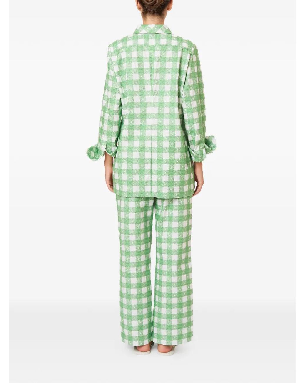 Rosie Assoulin Green Chemise À Carreaux