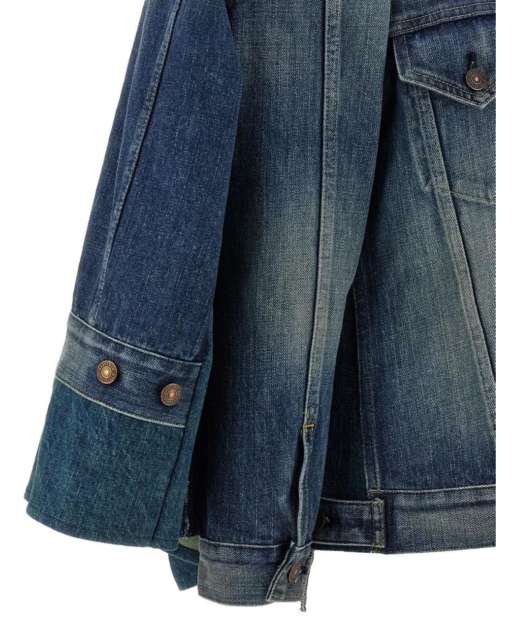Junya Watanabe Blue Stonewashed Denim Jacket