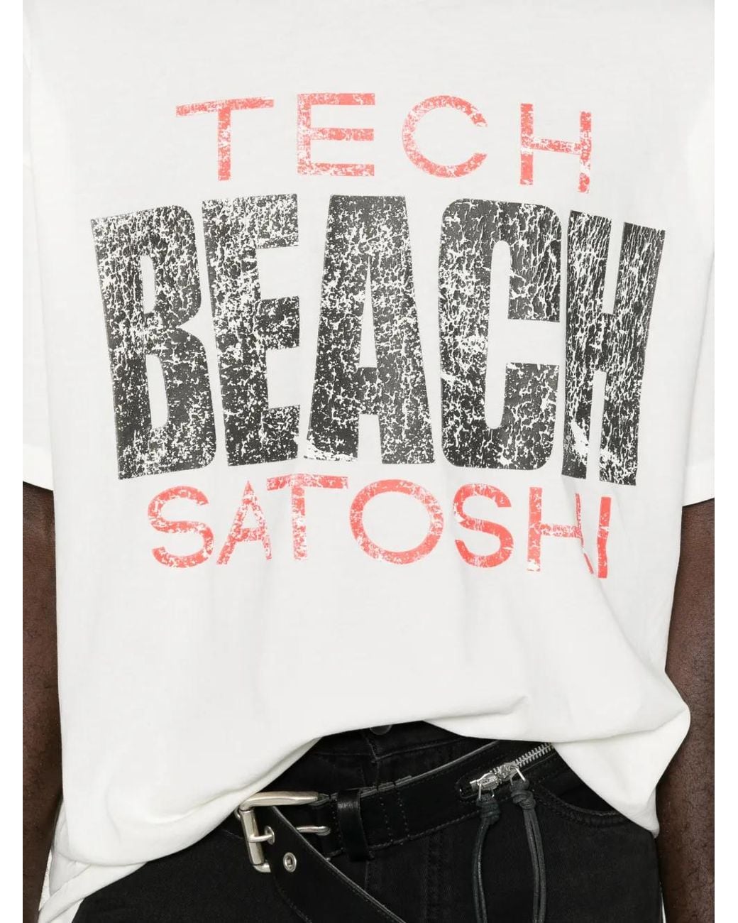 Satoshi Nakamoto White Slogan-Print T-Shirt for men