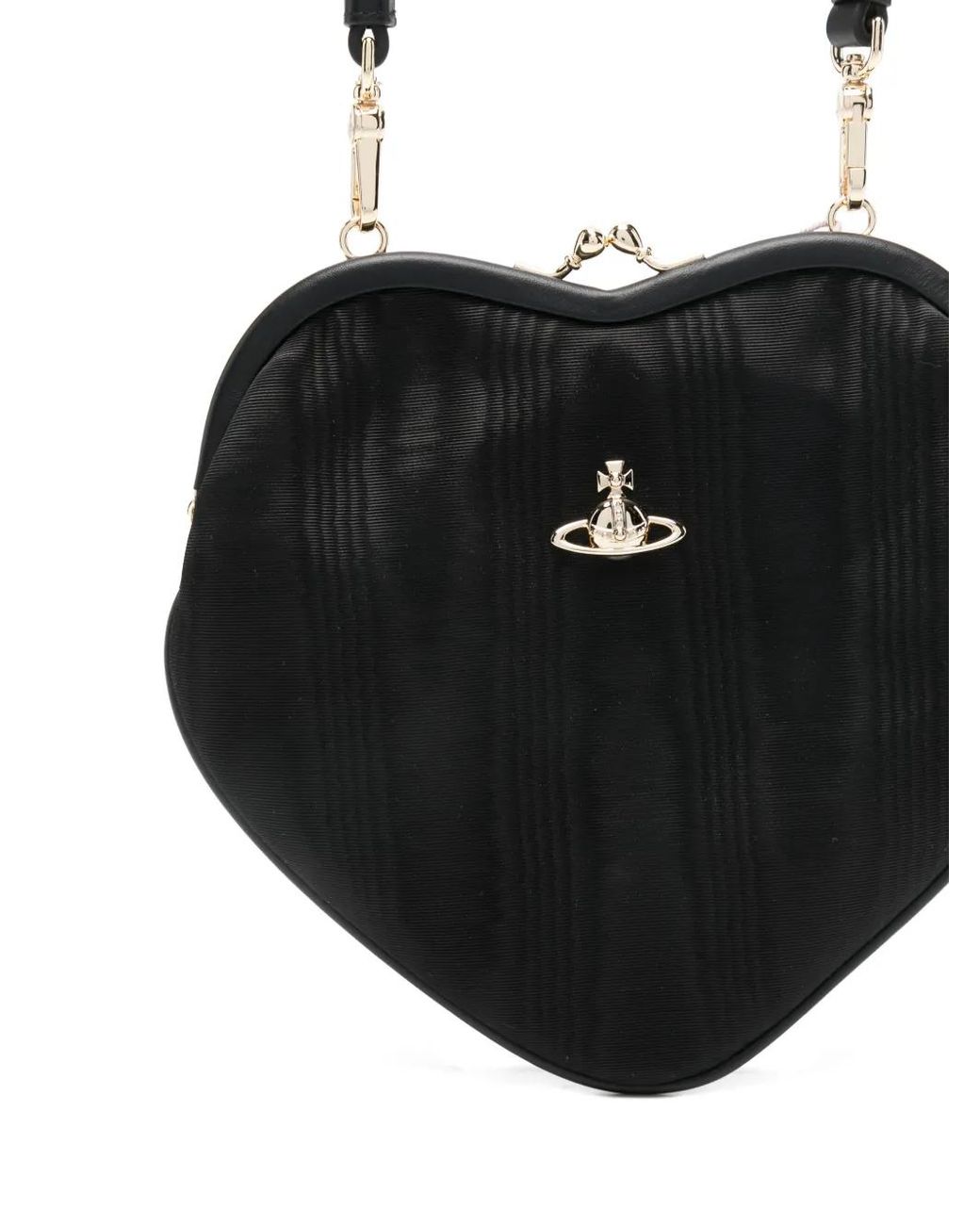 Vivienne Westwood Black Heart Orb Satchel