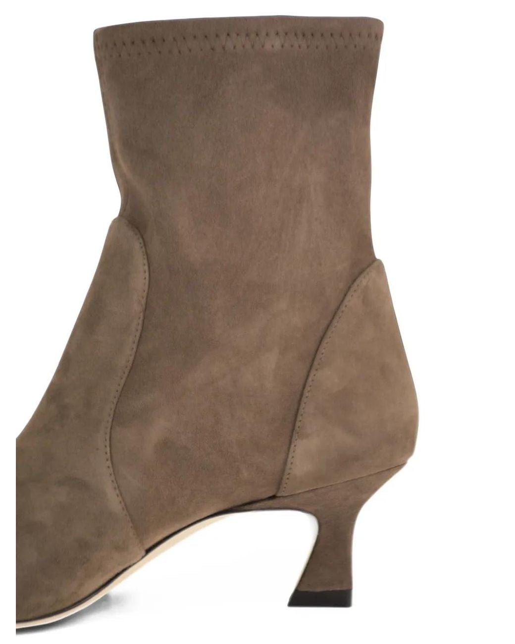 Stuart Weitzman Brown Vinnie Suede Ankle Boots