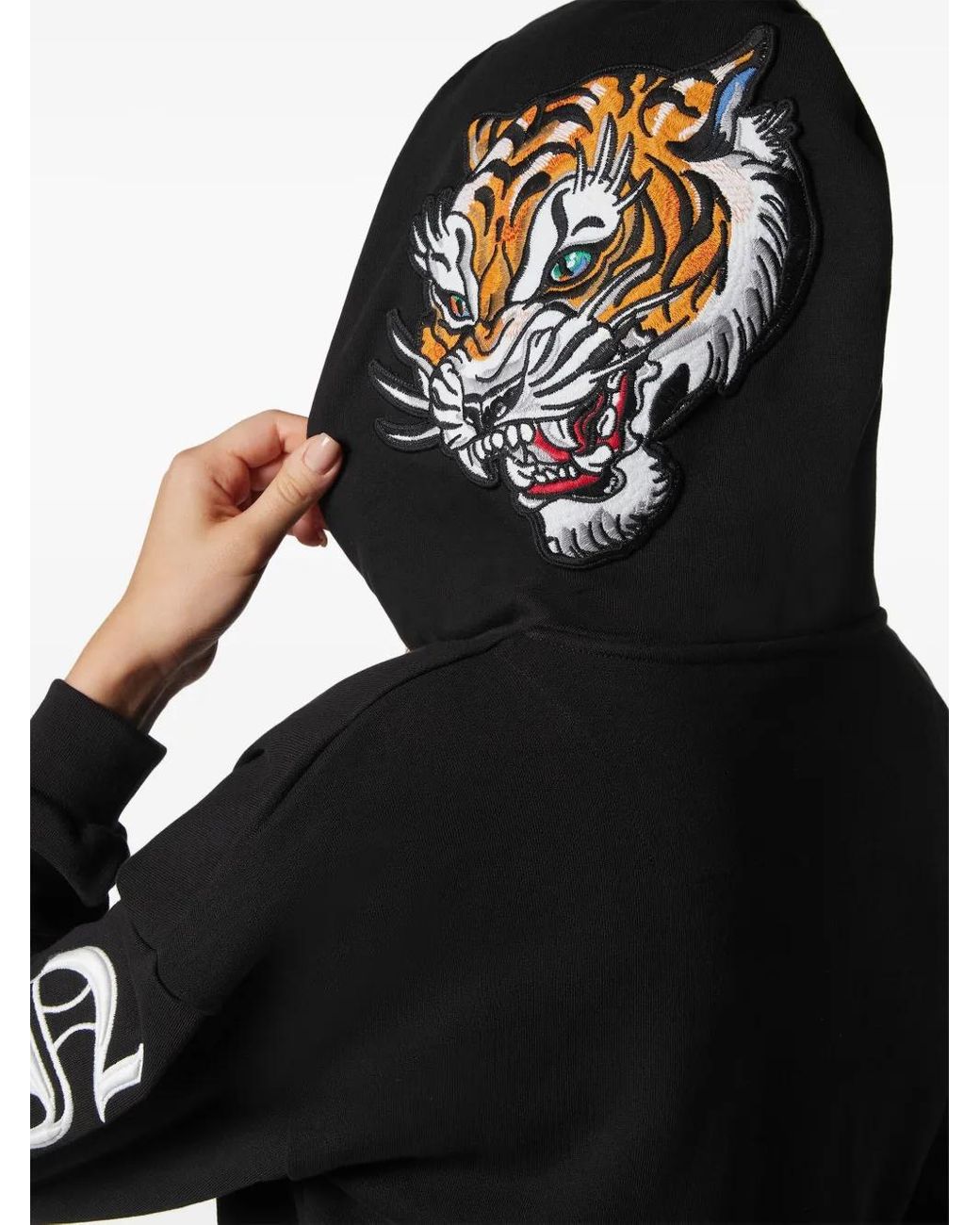 Sudadera Corta Con Capucha Philipp Plein de color Black