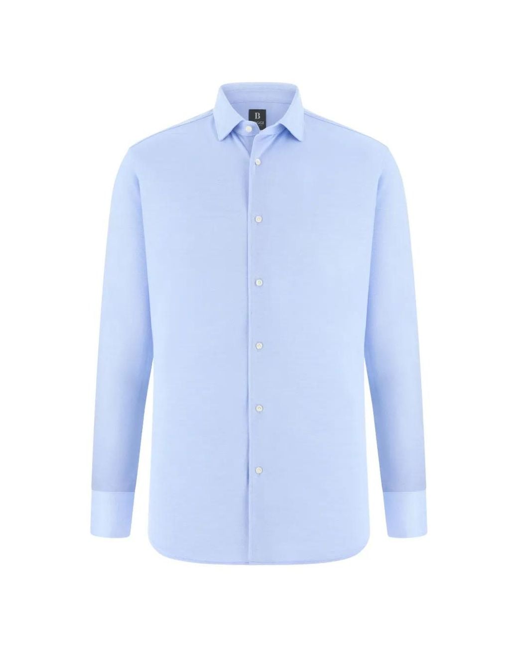 Camisa Con Botones Boggi de hombre de color Blue
