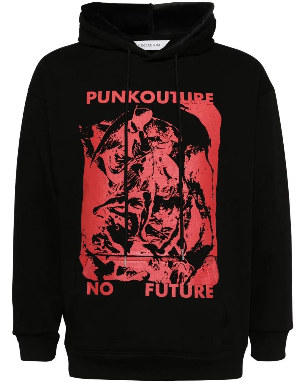 JUNTAE KIM Black Punkcouture Hoodie for men