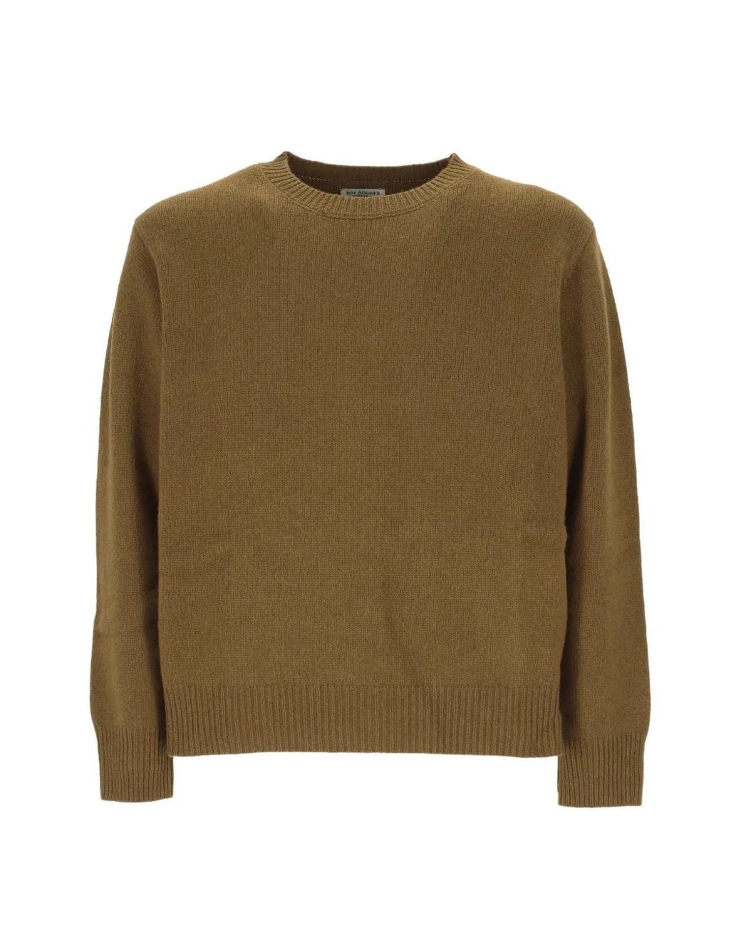 Roy Rogers Green Crew-Neck Wool Sweater for men