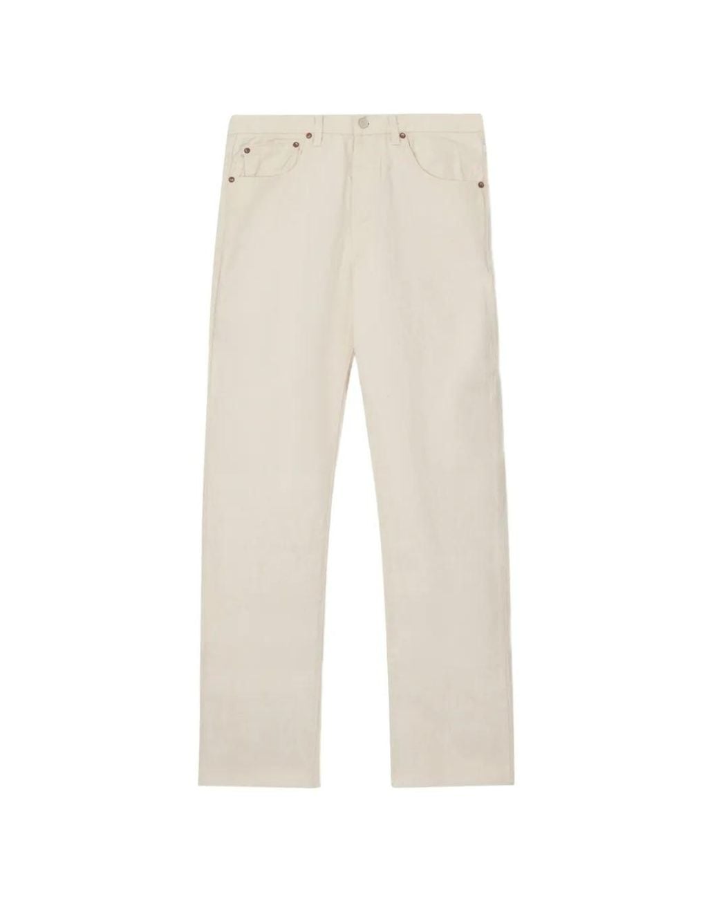 Fortela White Barney Five-Pocket Jeans for men