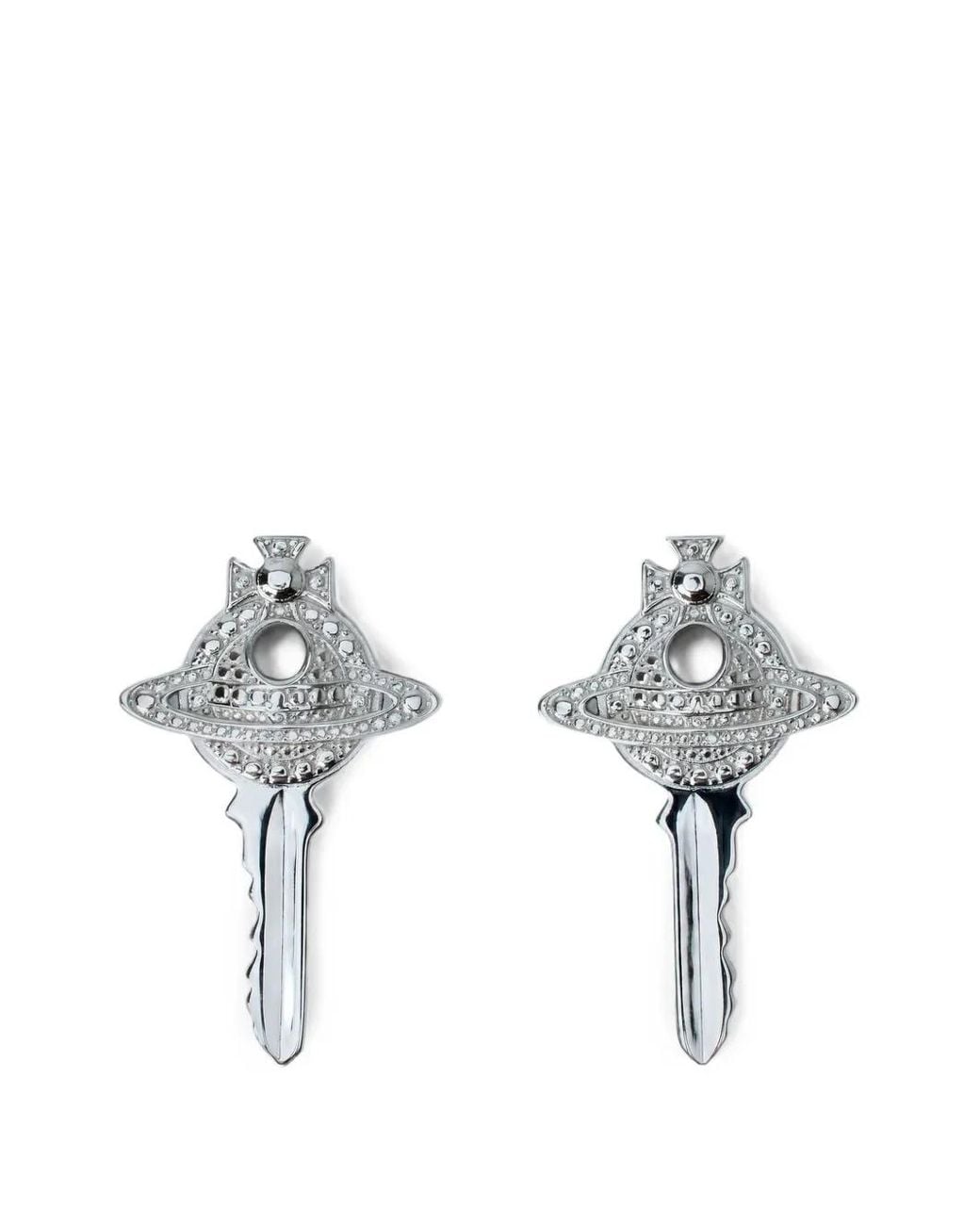 Vivienne Westwood White Curzio Earrings