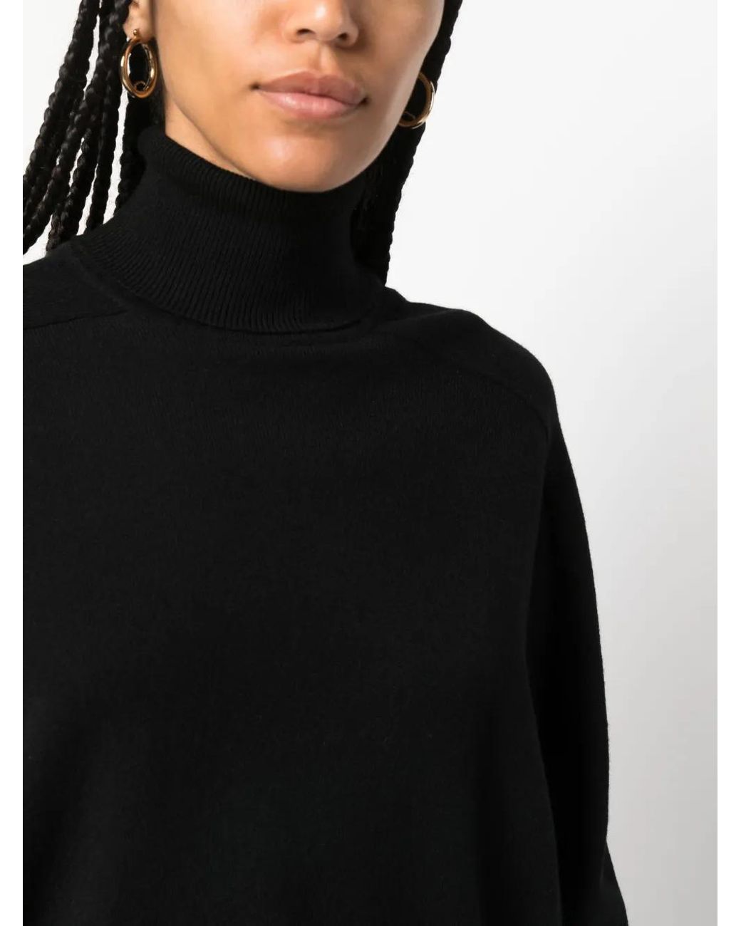 ARMARIUM Black Roll-Neck Fine-Knit Jumper