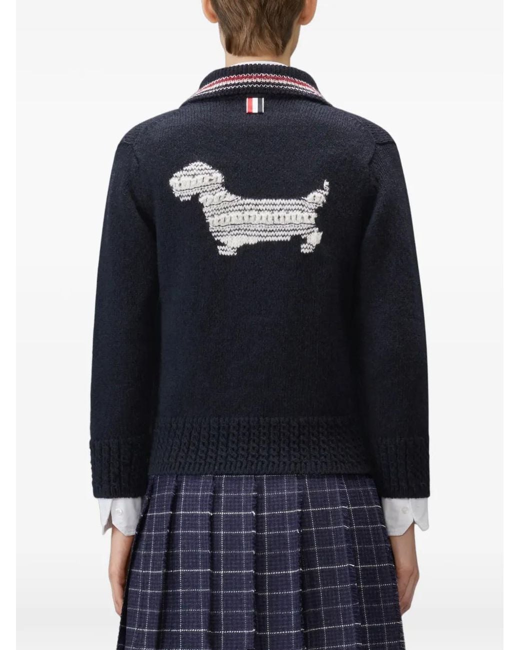 Thom Browne Blue Hector Cardigan