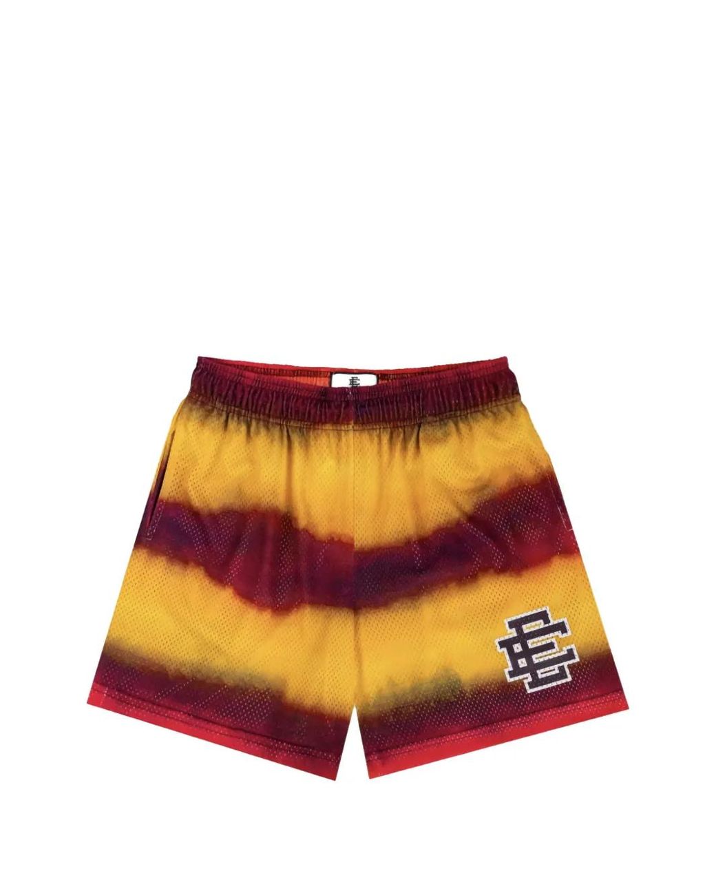 Eric Emanuel White Logo-Patch Striped Shorts for men