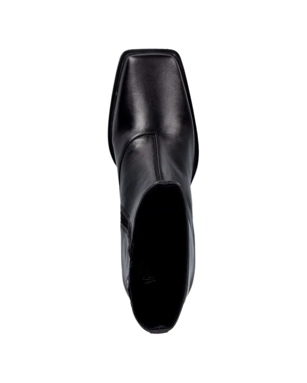 Vagabond Black Elvina Square-Toe Leather Boots