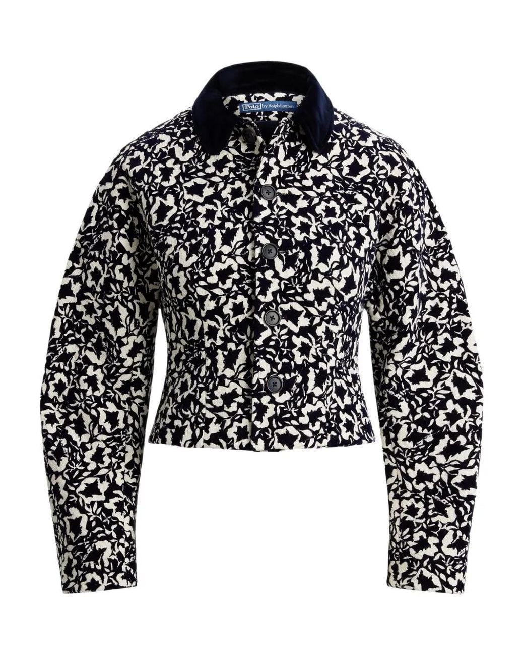 Polo Ralph Lauren Black Floral-Print Jacket