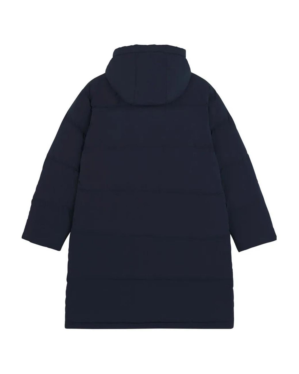 Maison Kitsuné Blue Hooded Pockets Padded Coat for men