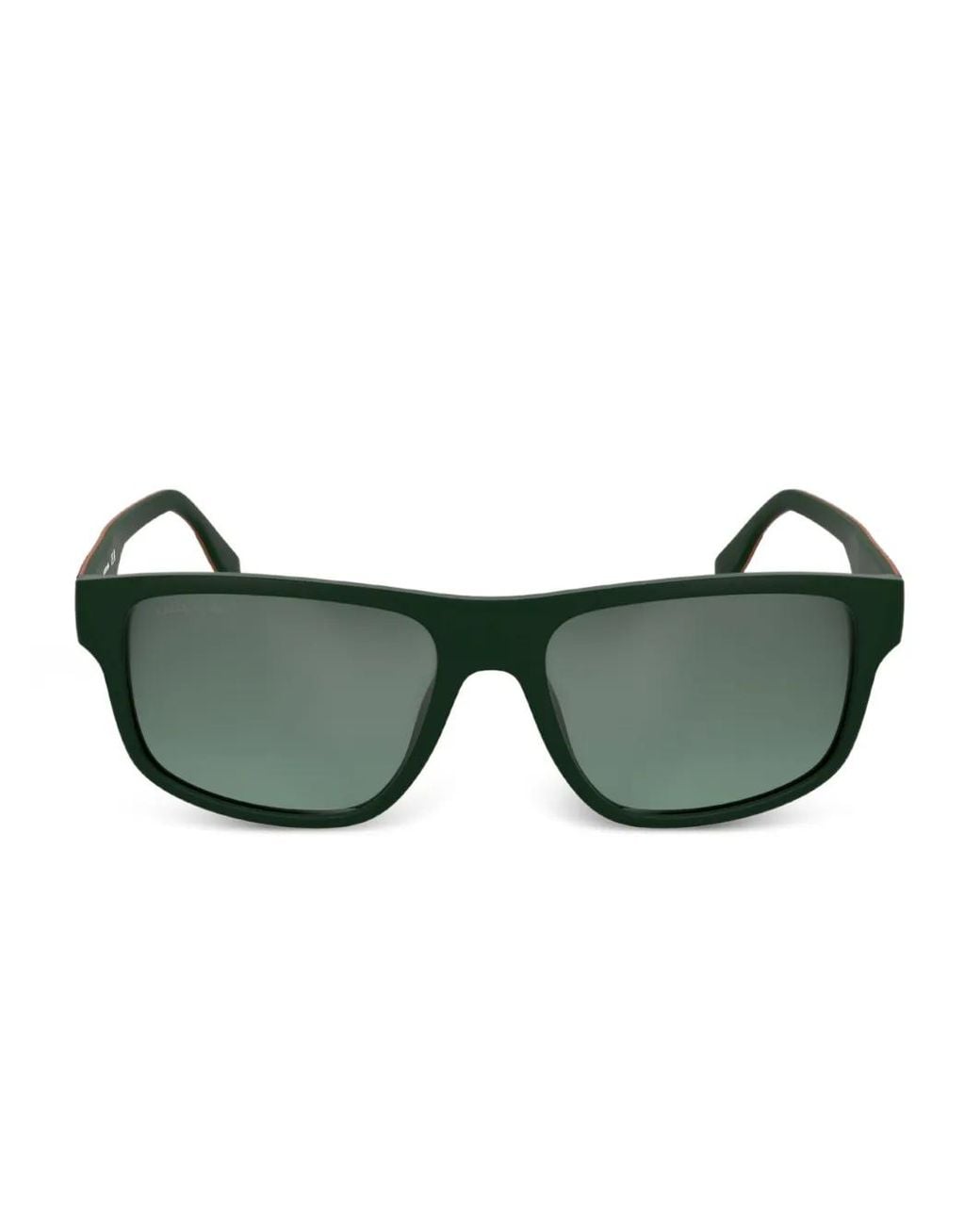 Lacoste Green Square-Frame Sunglasses for men