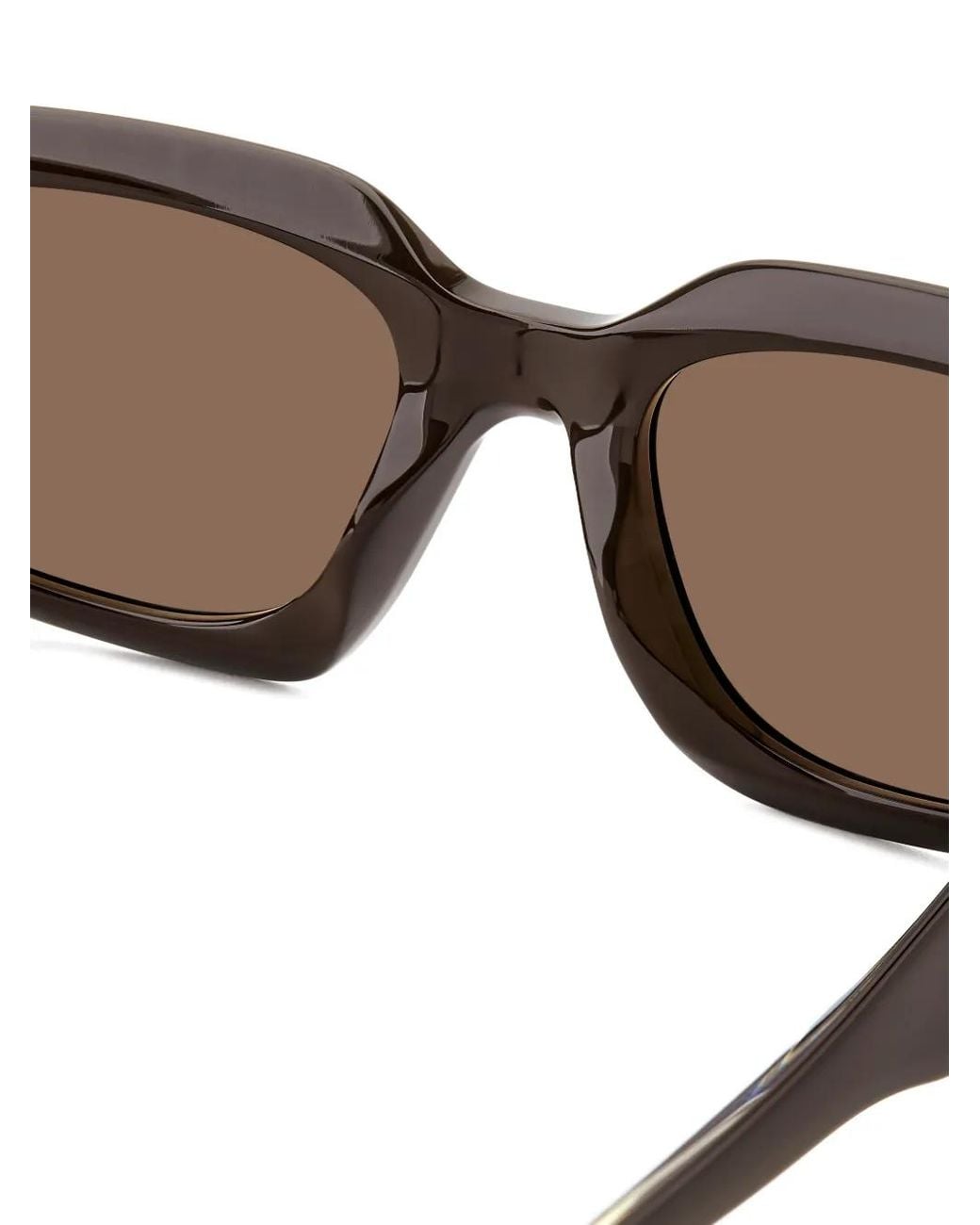 Victoria Beckham Brown Geometric-Frame Sunglasses
