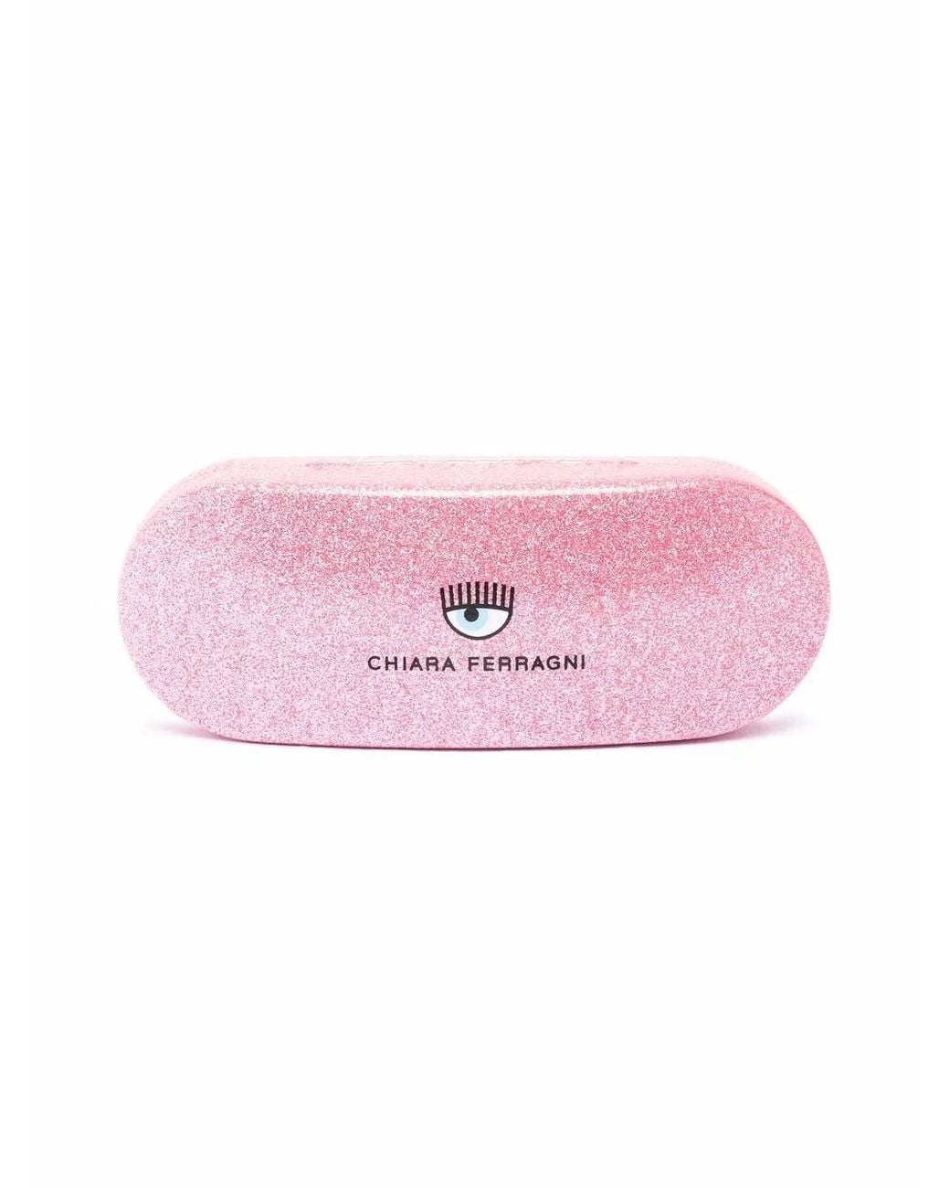 Chiara Ferragni Blue Cat-Eye Frame Sunglasses