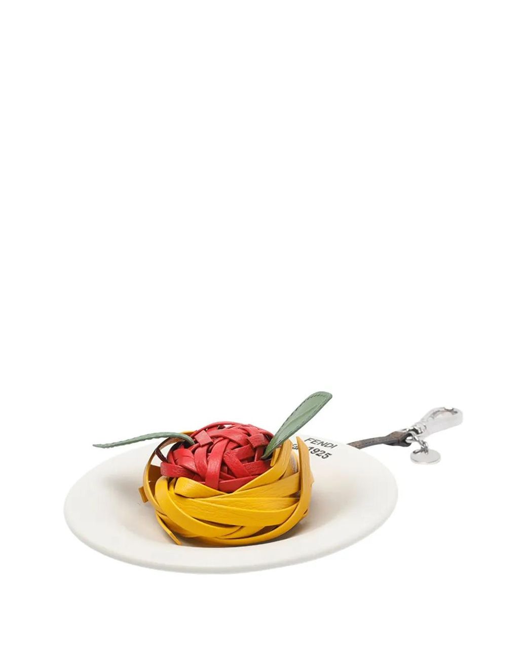 Fendi White Spaghetti Charm for men