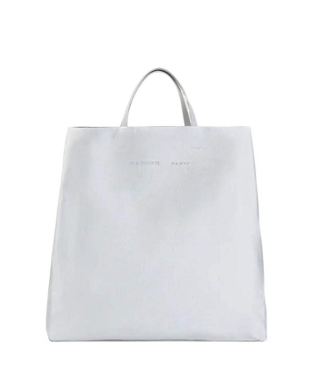 Carven White Jeanne Logo-Embroidered Tote Bag