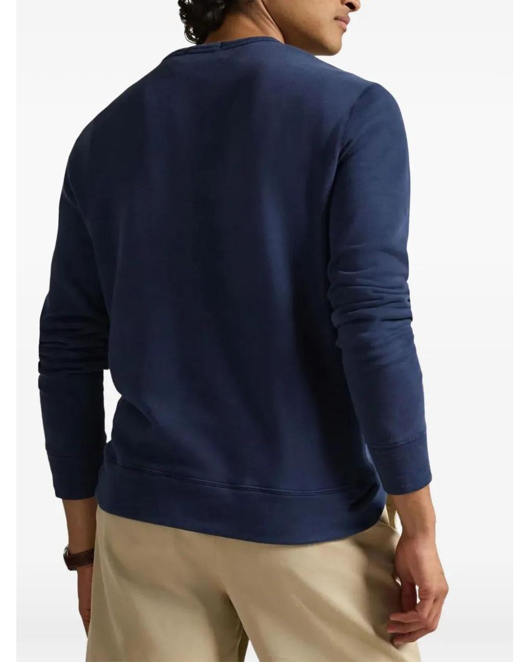 Polo Ralph Lauren Blue French Terry Sweatshirt for men