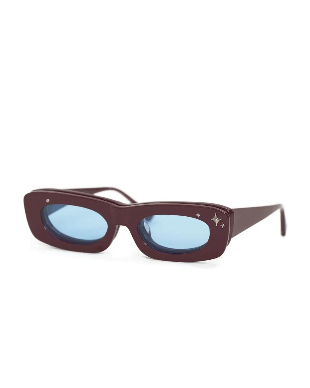 X Ant Occhiali Da Sole Flip Up di Pushbutton in Blue