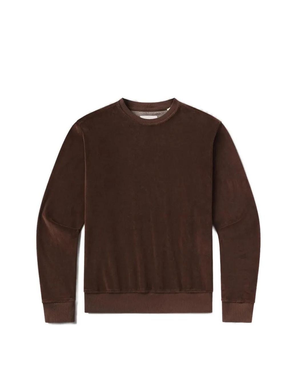 Citizens of Humanity Brown Vintage Plush Velour-Effect Sweatshirt