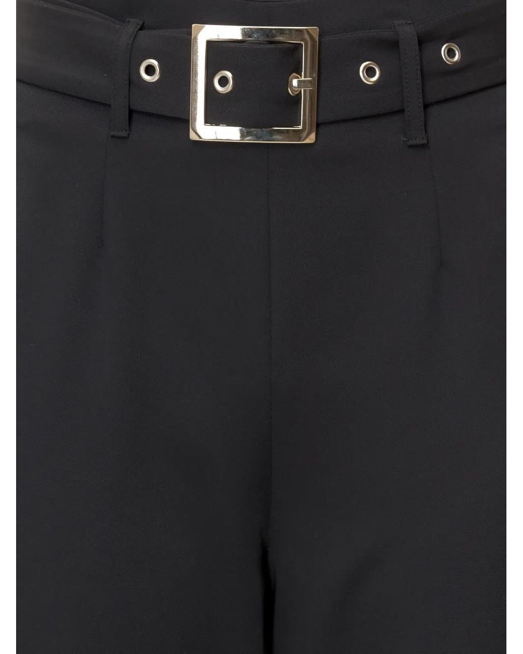 SIMONA CORSELLINI Black Belted Trousers