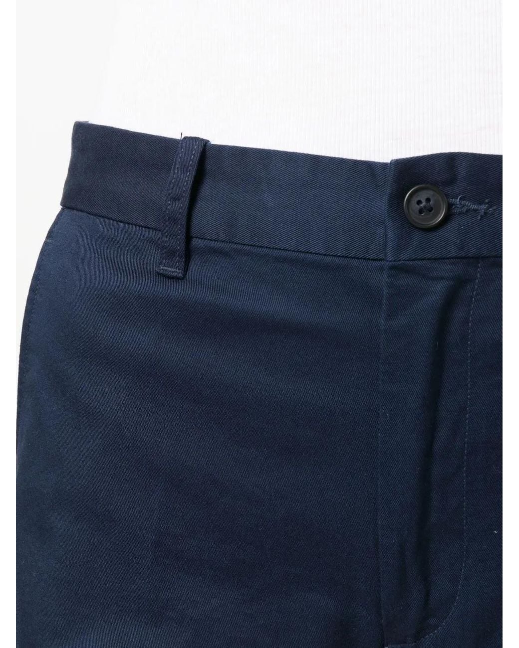Polo Ralph Lauren Blue High-Waisted Stretch Twill Trousers