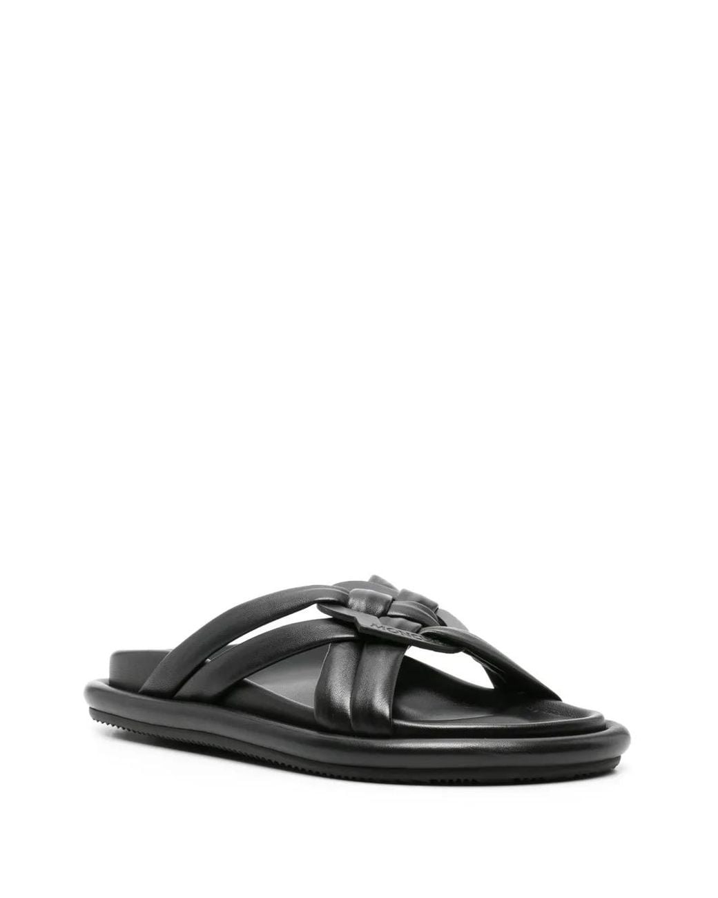 Moncler Black 'Bell' Slides