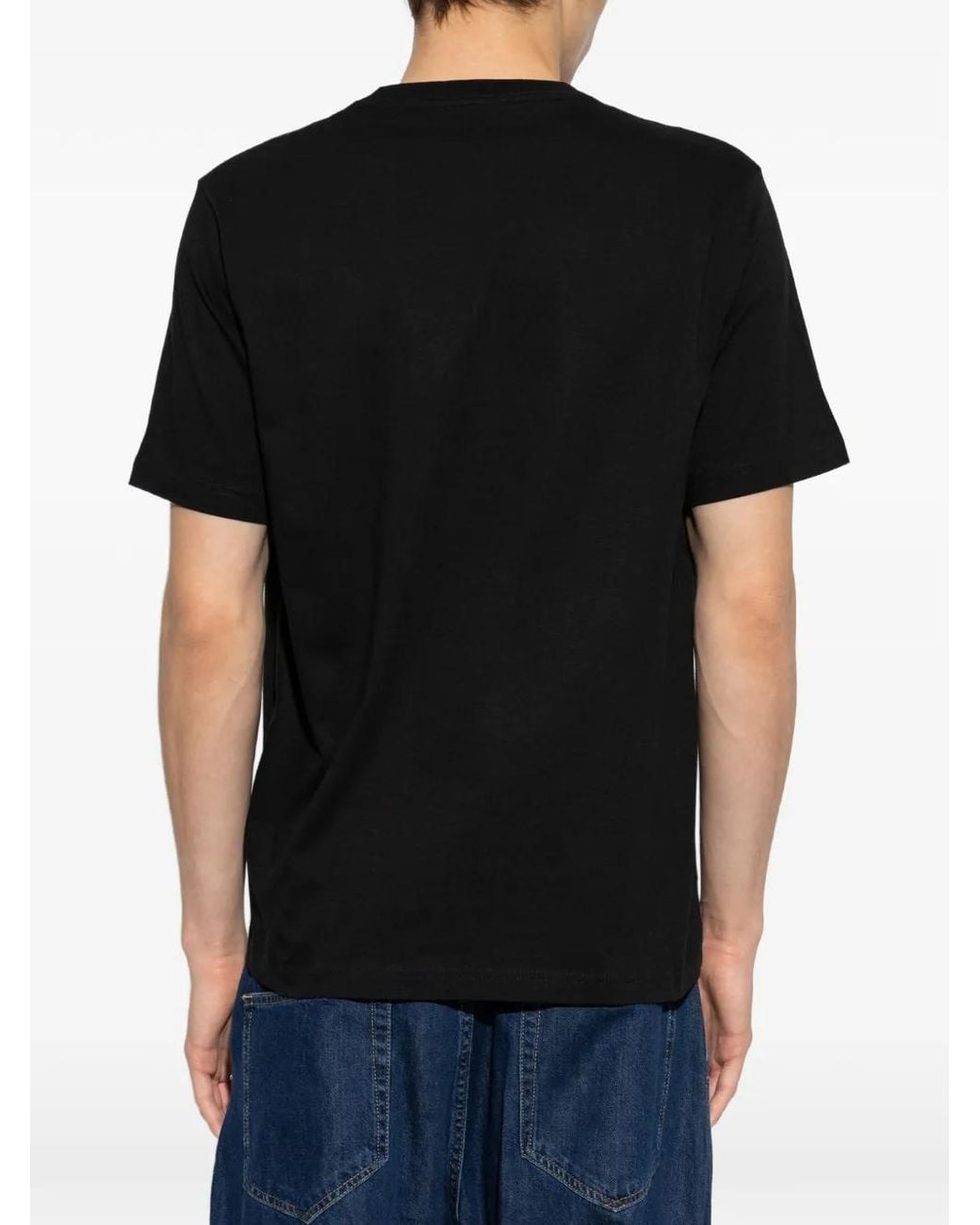 Paul Smith Black A Row Cotton T-Shirt for men