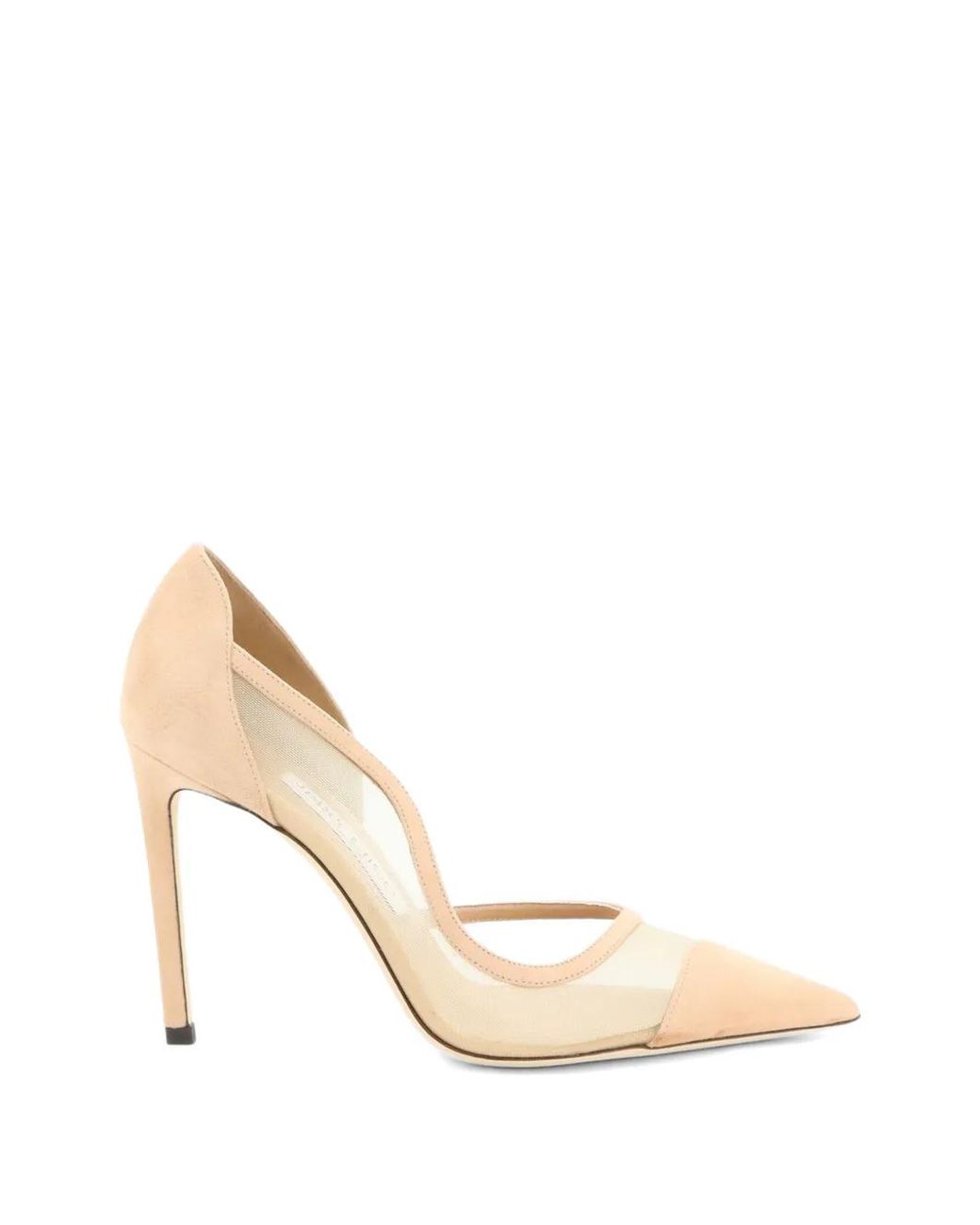 Jimmy Choo Natural Brigitte Mesh-Panel Pumps
