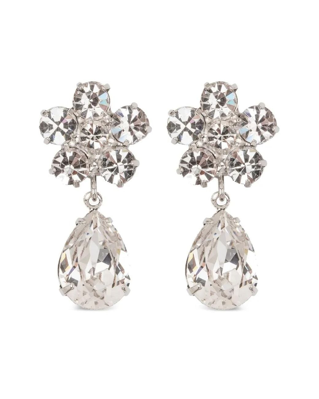 Jennifer Behr White Janna Earrings
