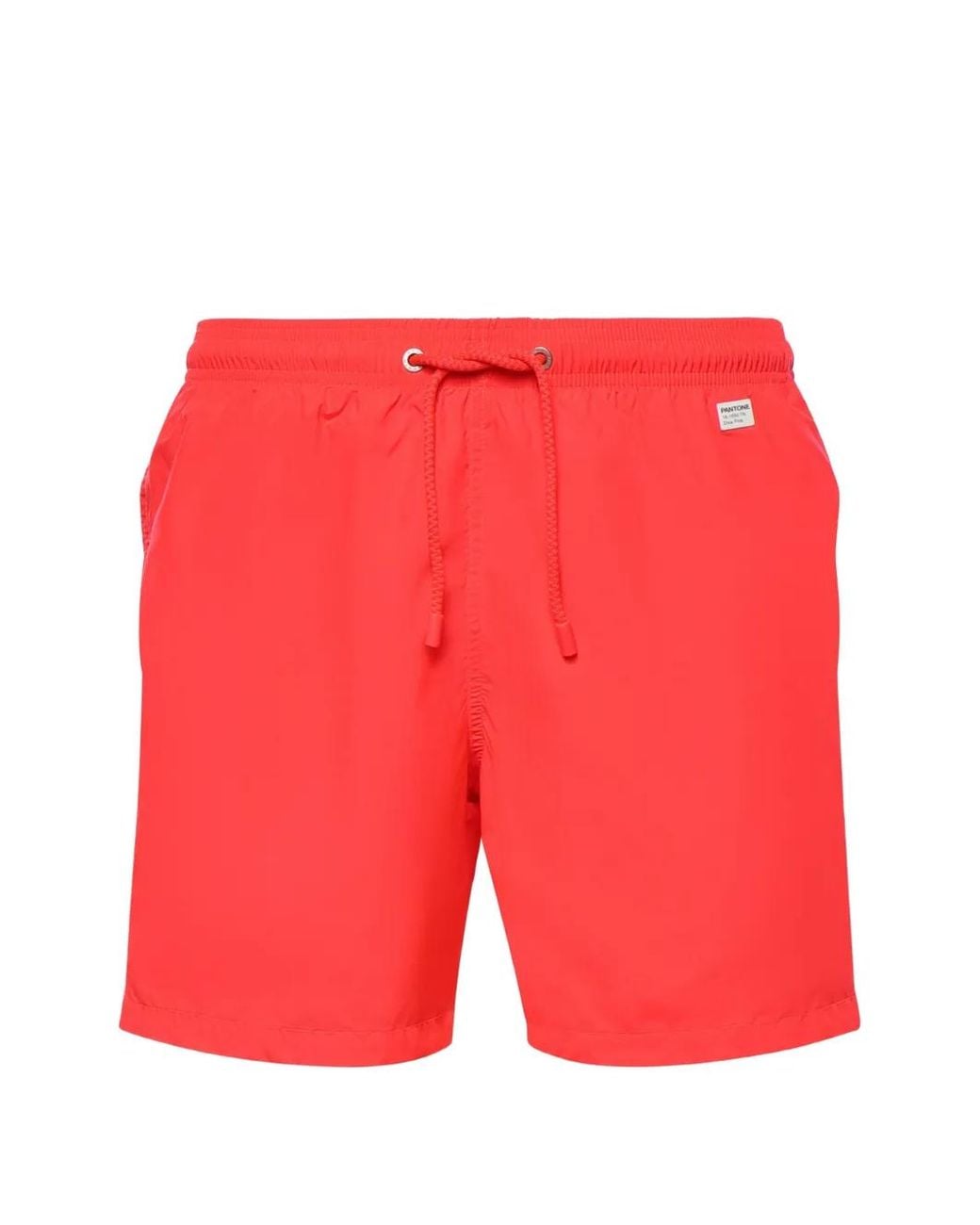 Mc2 Saint Barth Red Drawstring-Waist Pantone Swim Shorts for men
