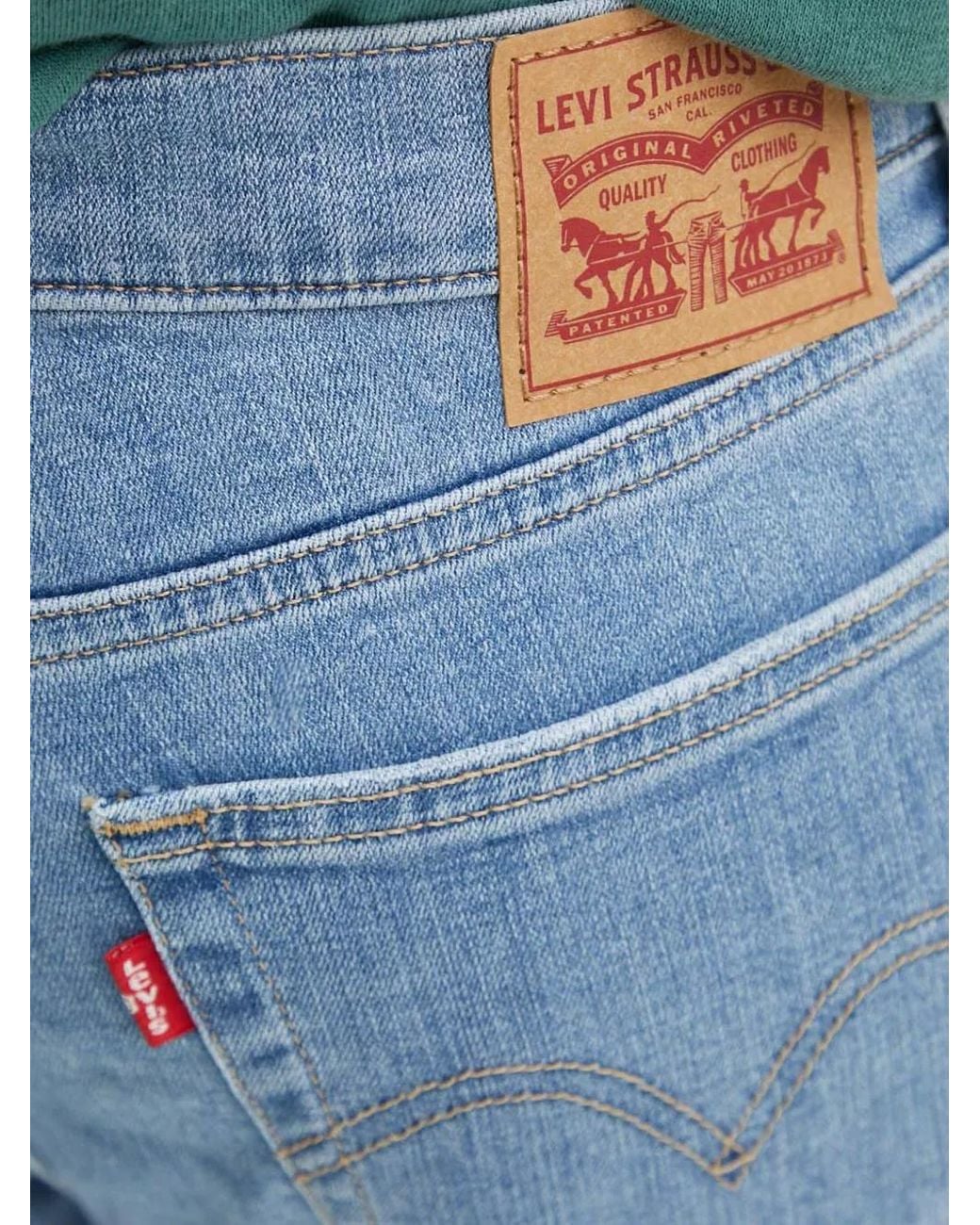 Levi's Blue Logo-Patch Jeans