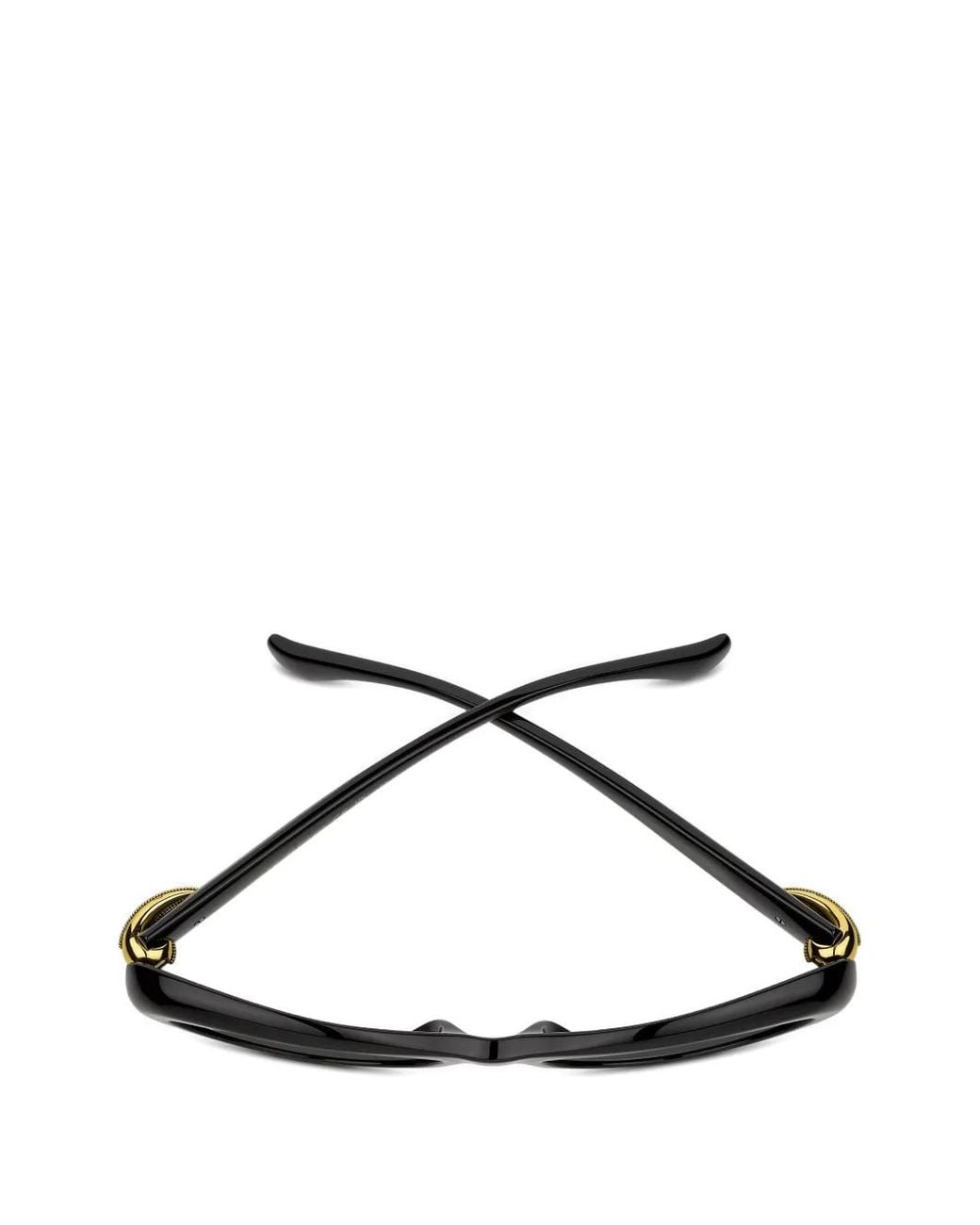 Etro Black Drop Oval-Frame Sunglasses