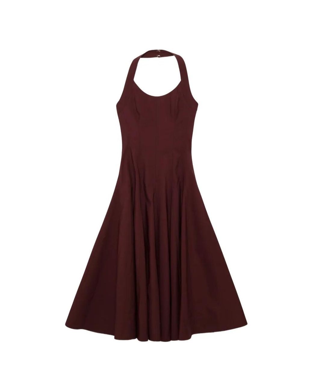 Jonathan Simkhai Purple Melissa Halterneck Midi Dress