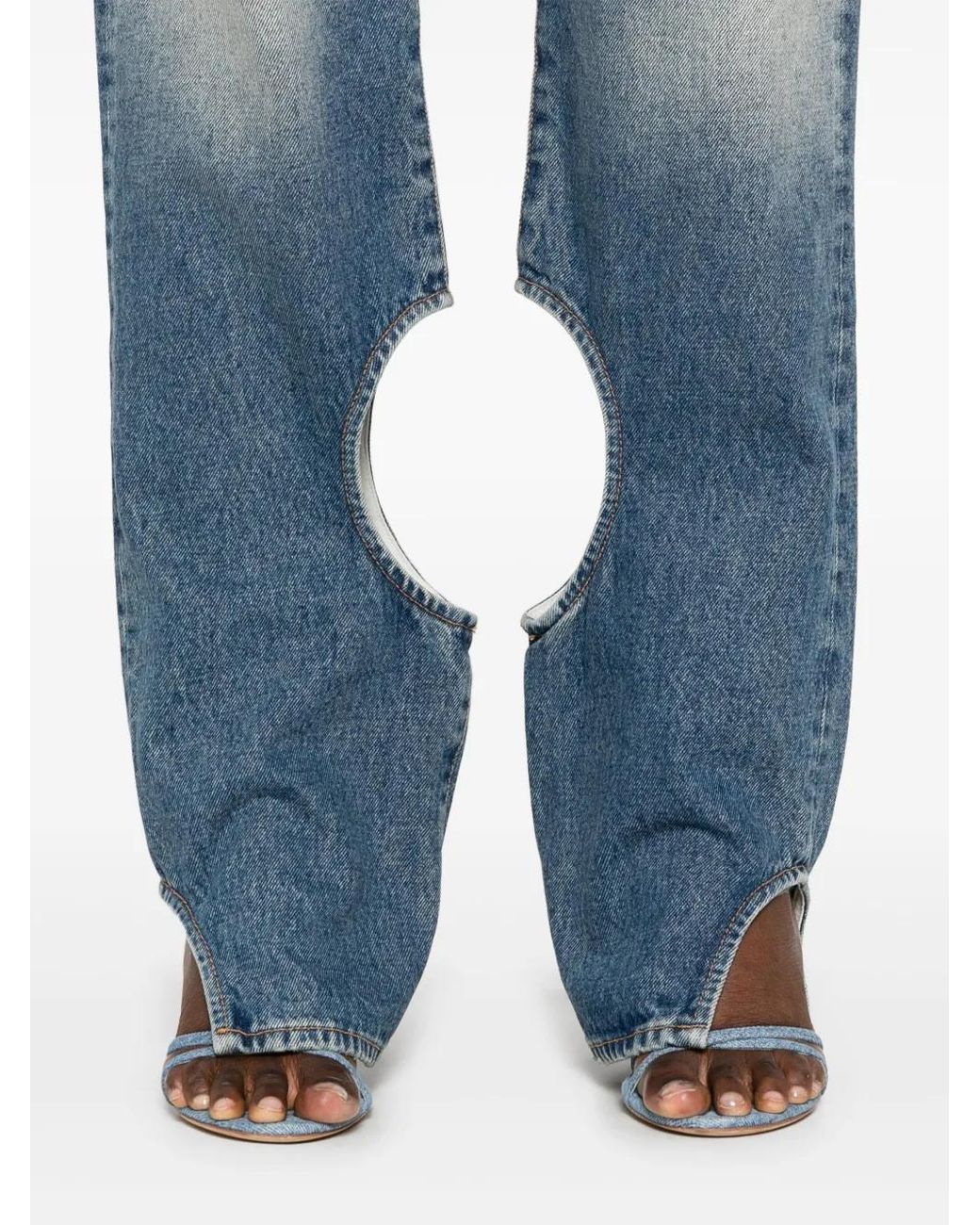 Off-White c/o Virgil Abloh Blue Denim Straight-Leg Jeans