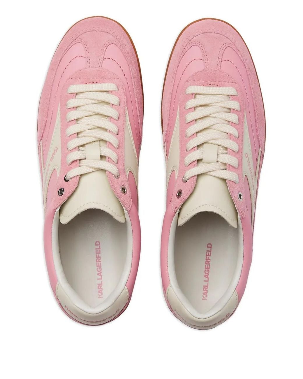 Karl Lagerfeld Pink Kandidate Lace Sneakers