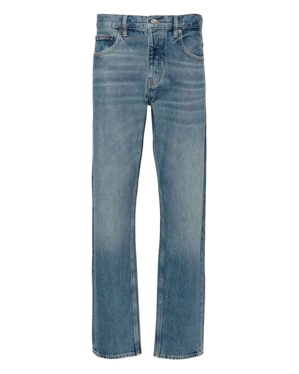 FRAME Blue Cotton Jeans for men