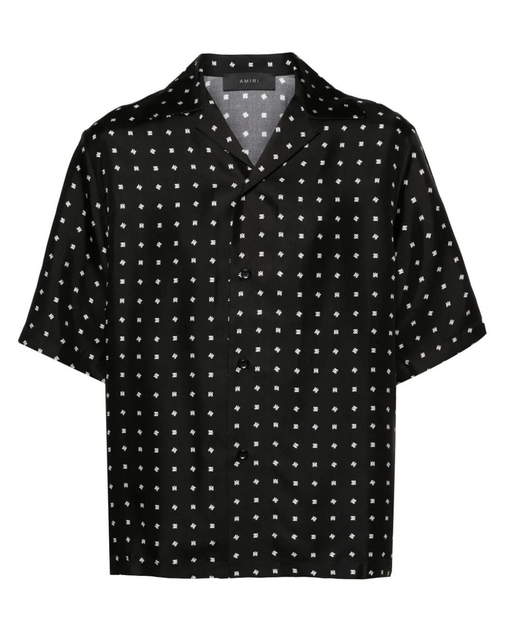 Amiri Black Mix & Match Silk Vacation Shirt for men