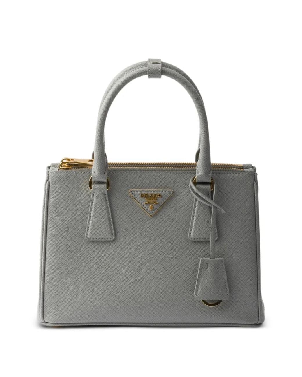 Prada Gray Small Galleria Tote Bag