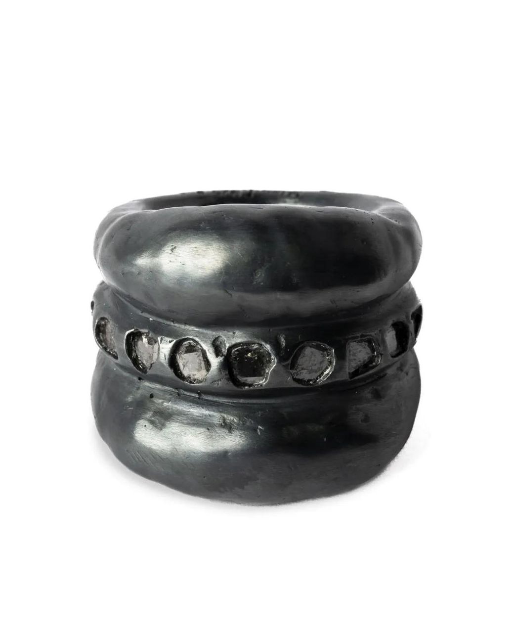 Parts Of 4 Stack Sterling- Diamond Ring in Black | Lyst UK