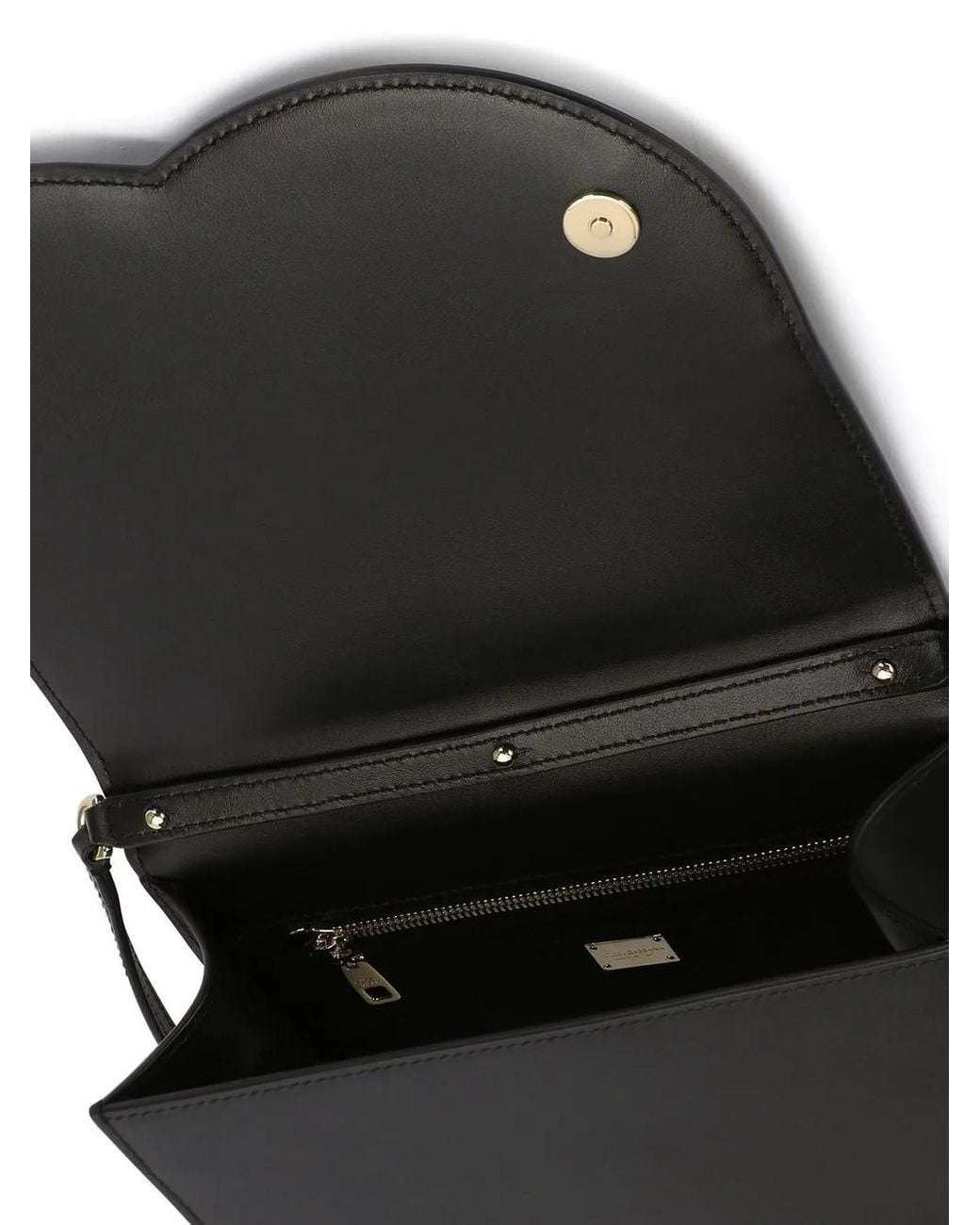 Dolce & Gabbana Black Embossed Crossbody Bag
