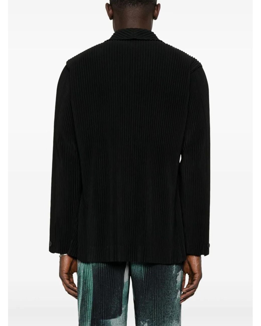 Homme Plissé Issey Miyake Black Tailored Pleats Jacket for men