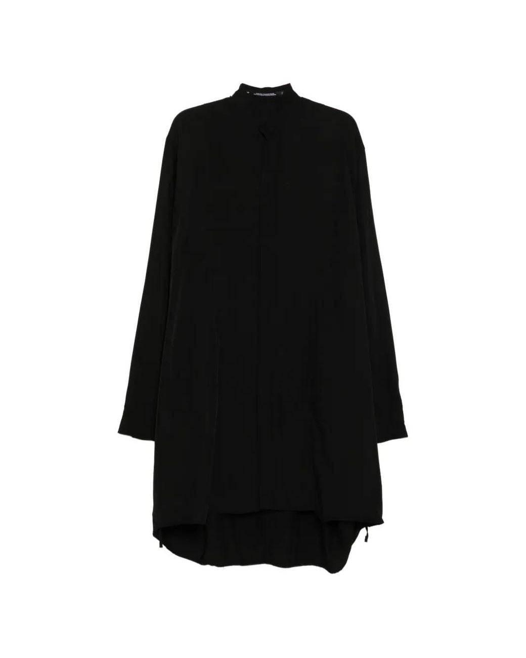 Julius Black Band Collar Shirt for men