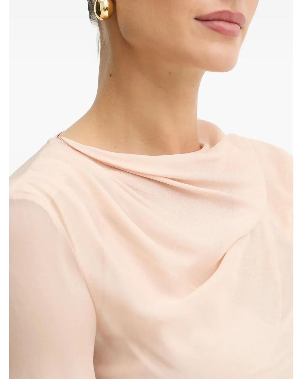 Pinko Gedrapeerde Blouse in het White