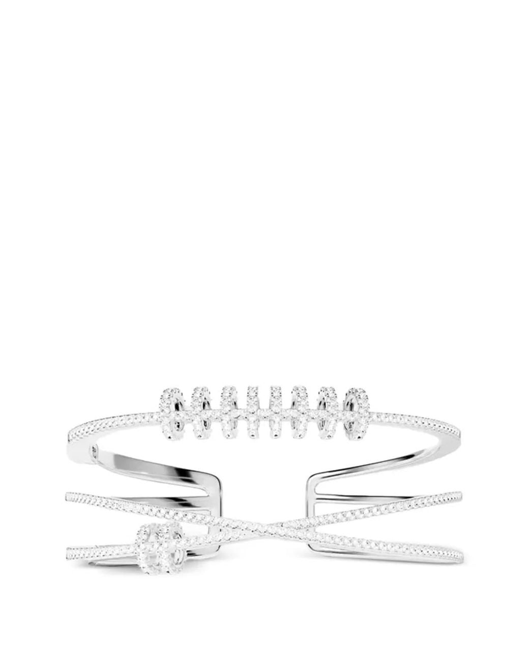 Apm Monaco White Piercing Cuff Bracelet