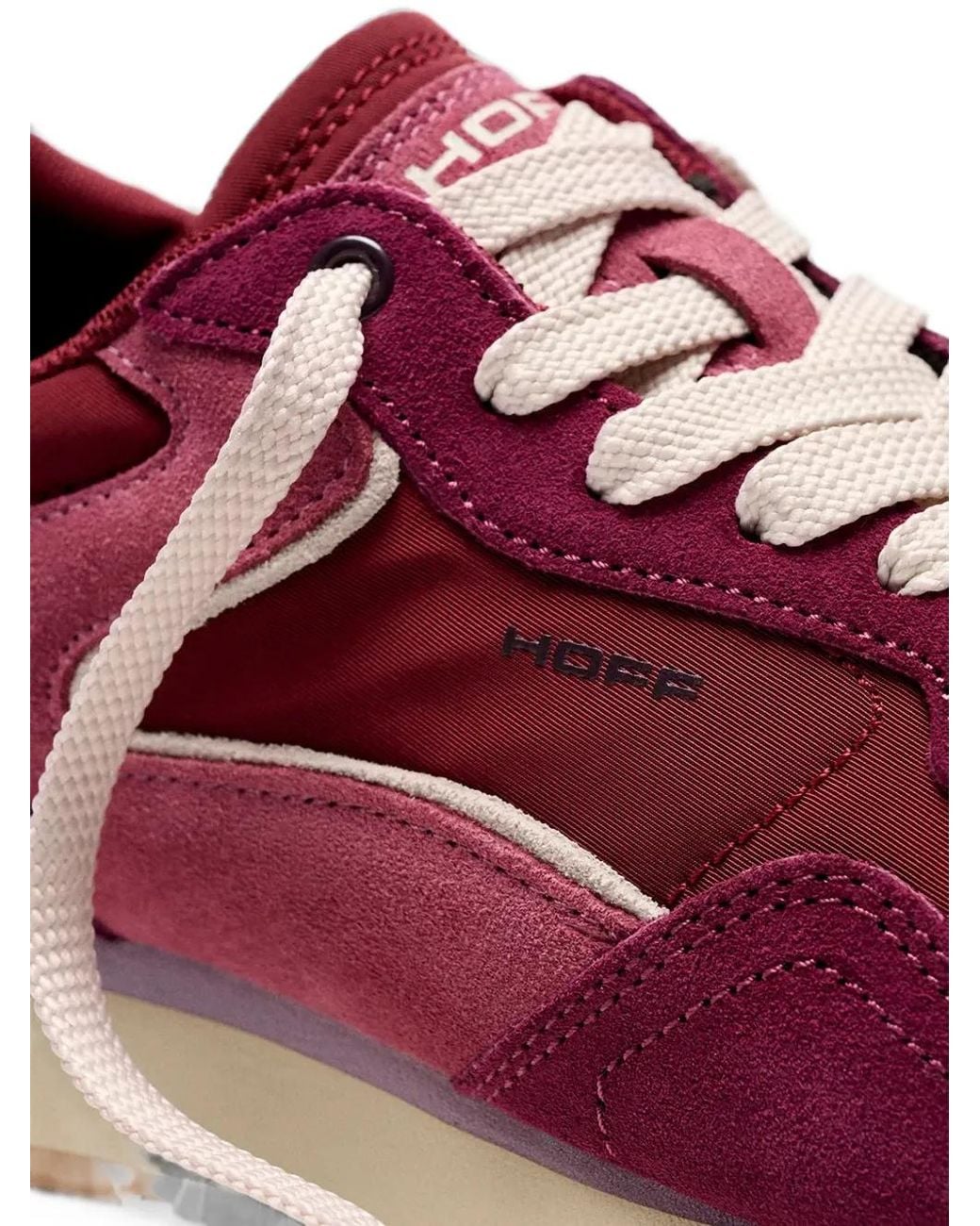 HOFF Purple City Calf Suede-Panelled Sneakers