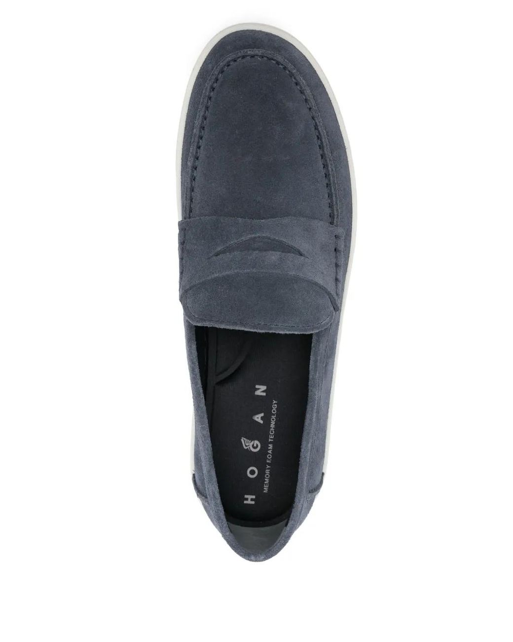 Hogan Loafer Aus Wildleder in Blue für Herren