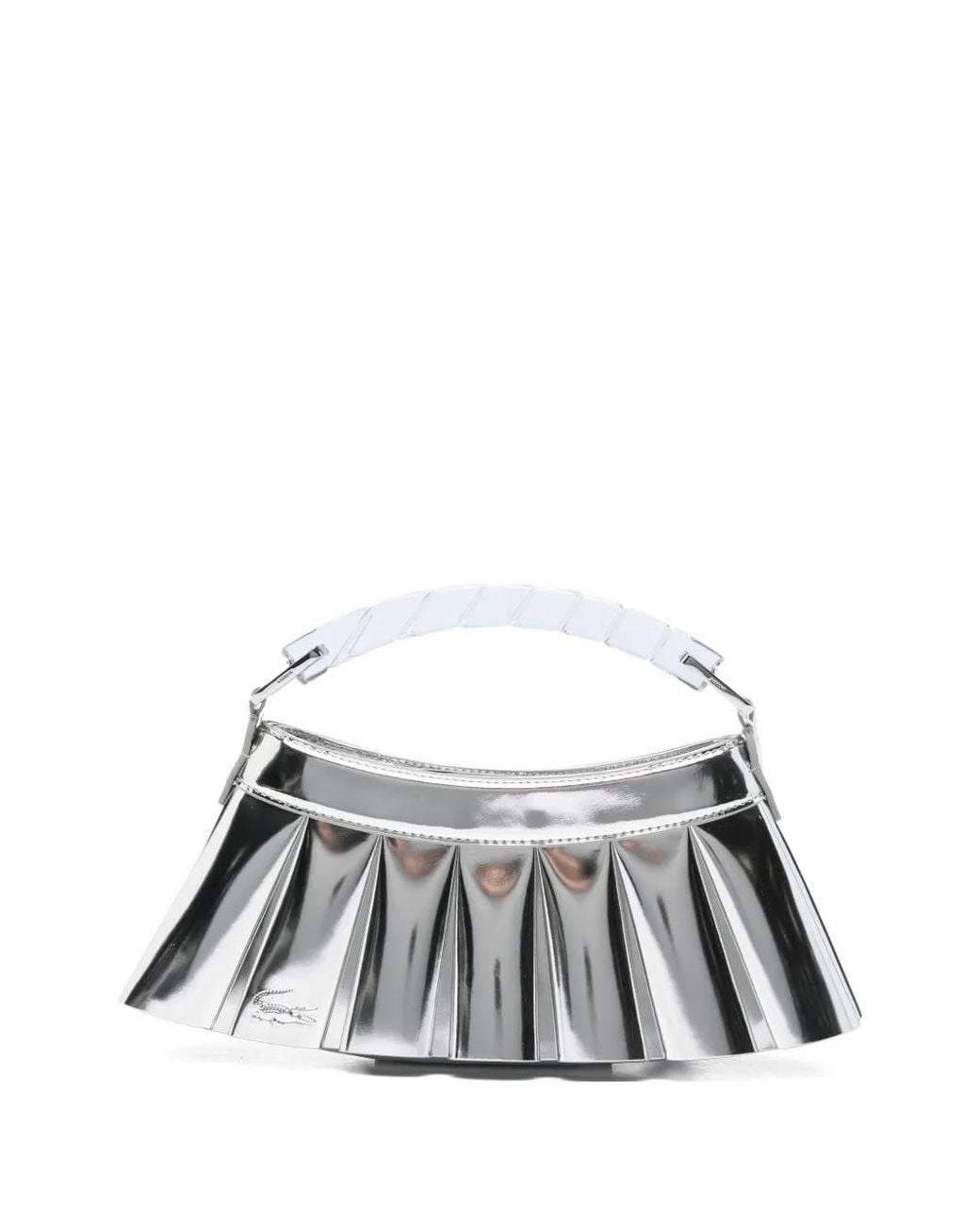 Lacoste Metallic H Lenglen Mirror Effect Leather Bag