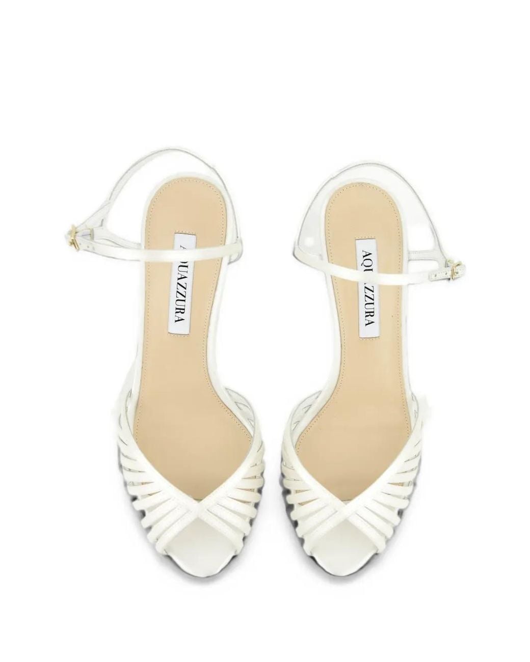 Aquazzura White Hold Me Sandals 85